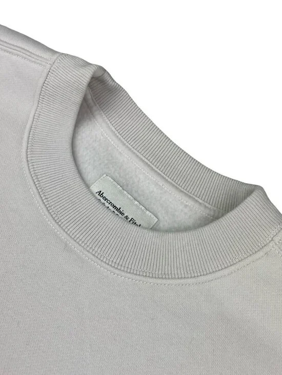 Abercrombie & Fitch Men’s Soft Fleece Horse Scene Pullover Sweatshirt Beige • XS - Picture 4 of 8